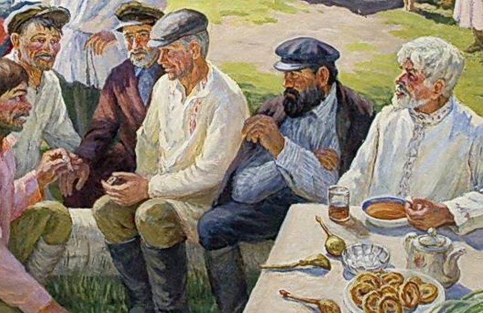 Картинка из жизни русской деревни. Русской деревни Будущего. Параллельного Будущего. 