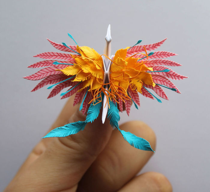 I Folded And Decorated An Origami Crane Every Day, For 1000 Days