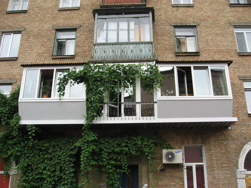 расширение балкона по длине и ширине 