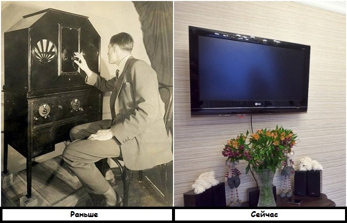 Телевизор раньше и сейчас