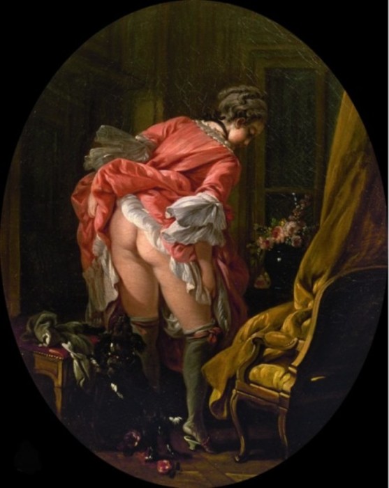 Задранная юбка. Автор: Francois Boucher.