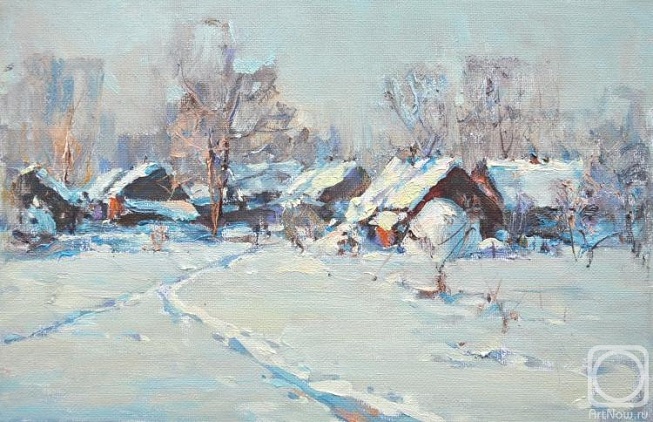Зима у нас суровая, но до чего же хороша! Художник Коротков Валентин живопись