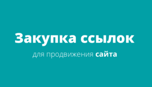 Закупка внешних ссылок на интернет магазин