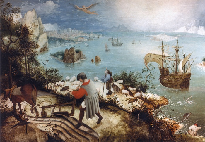 Тайны и символика на картине Брейгеля «Падение Икара»: Где главный герой, куда он упал и как это случилось Тайны и символика на картине Брейгеля «Падение Икара»: Где главный герой, куда он упал и как это случилось