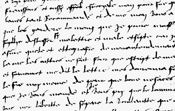 Фрагмент сохранившегося письма Анны Болейн Anne Boleyn - http://www.nellgavin.com/boleyn_links/boleynhandwriting.htm