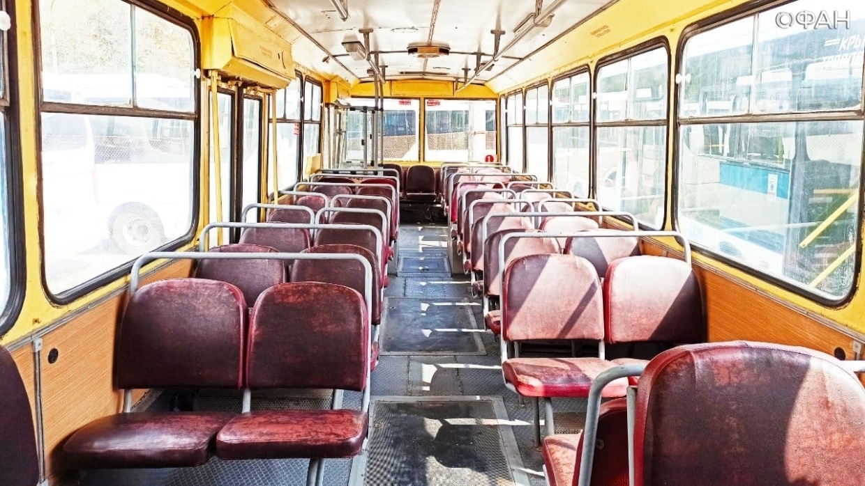 Салон старого троллейбуса