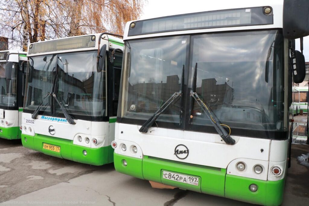 40 московских автобусов начнут работать в Рязани на следующей неделе