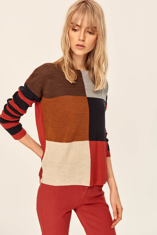 Color-Blocking: искусство многоцветного вязания двухцветное вязание,идеи,одежда,рукоделие,своими руками