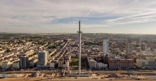 Смотровая площадка The British Airways i360 в Брайтоне (15 фото)