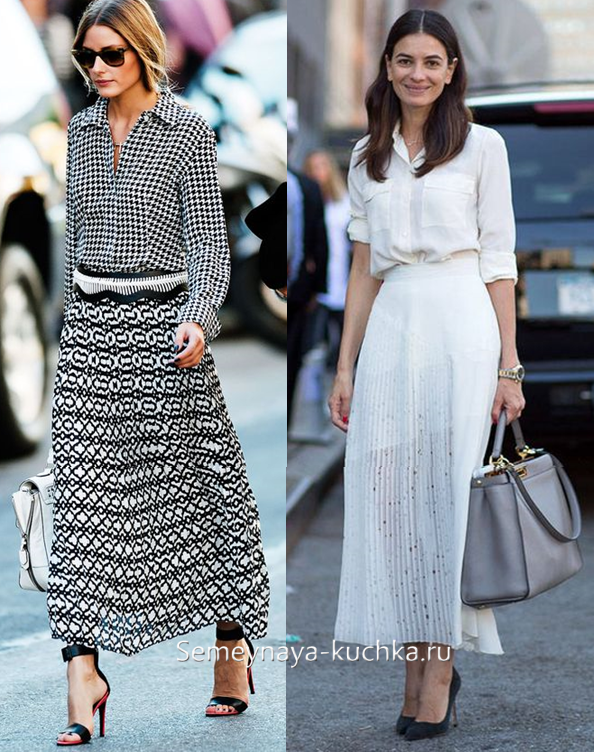 длинная юбка в офис