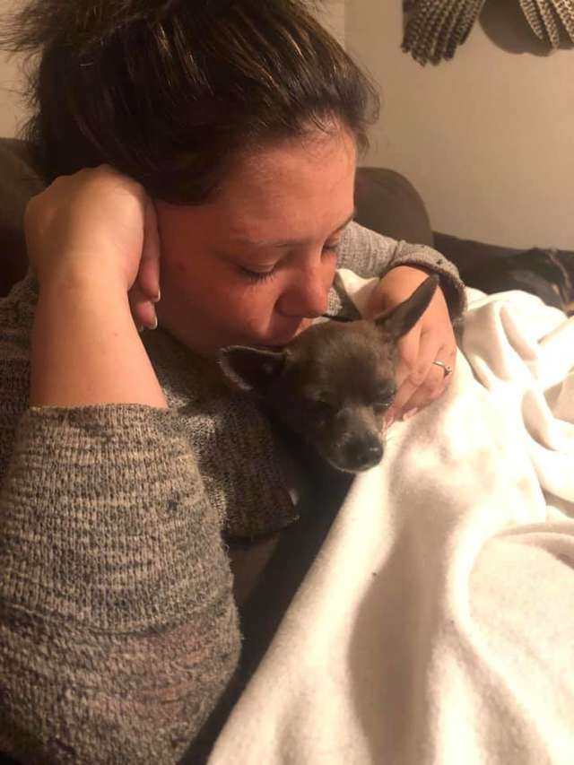 девушка с собакой