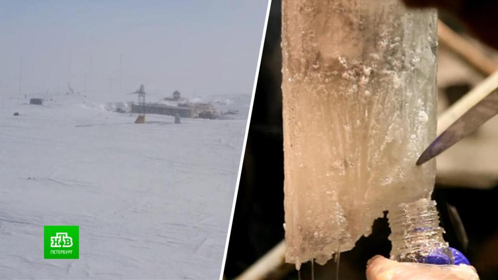 Экспедиции спб. Учёные в Арктике достают лёд.
