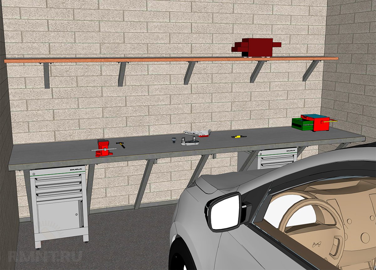 Как сделать верстак в гараж своими руками
