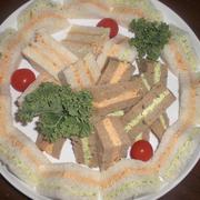 Слоенные мини бутерброды.