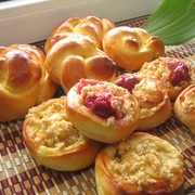 Вкусные булочки с разными начинками!!!