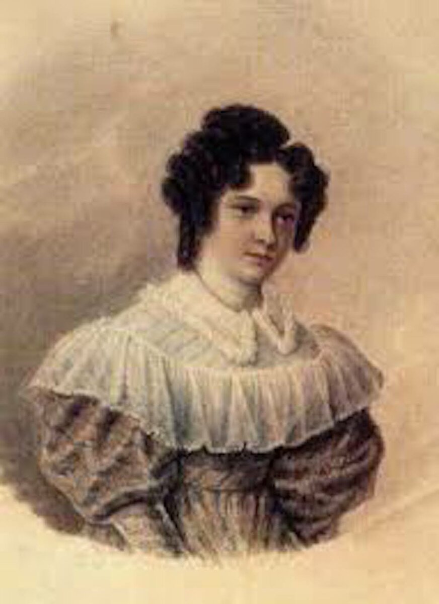 ДАВЫДОВА (Потапова) Александра Ивановна (1802 - 1895), жена В.Л. Давыдова.