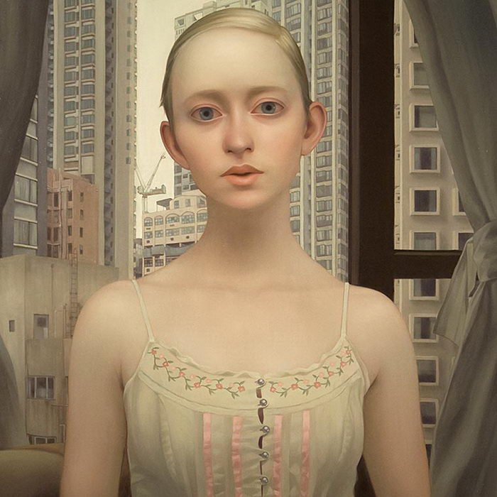 Для своих работ художник выбирает нестандартных красавиц 