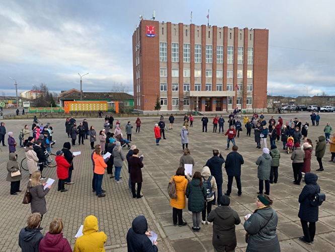 Акция протеста в Нарьян-Маре