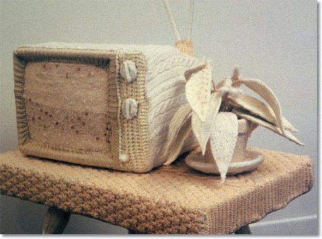 Посмотреть вязанный телевизор бесполезные, смешно, странное, товары, юмор