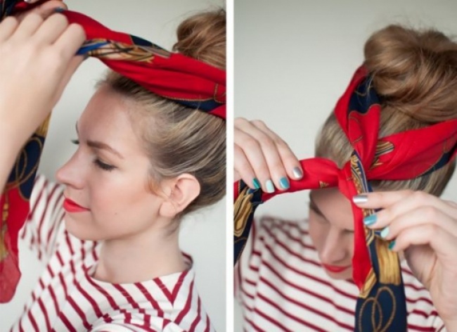 10 способов носить платки, косынки и легкие шарфы, чтобы быть яркой и стильной
