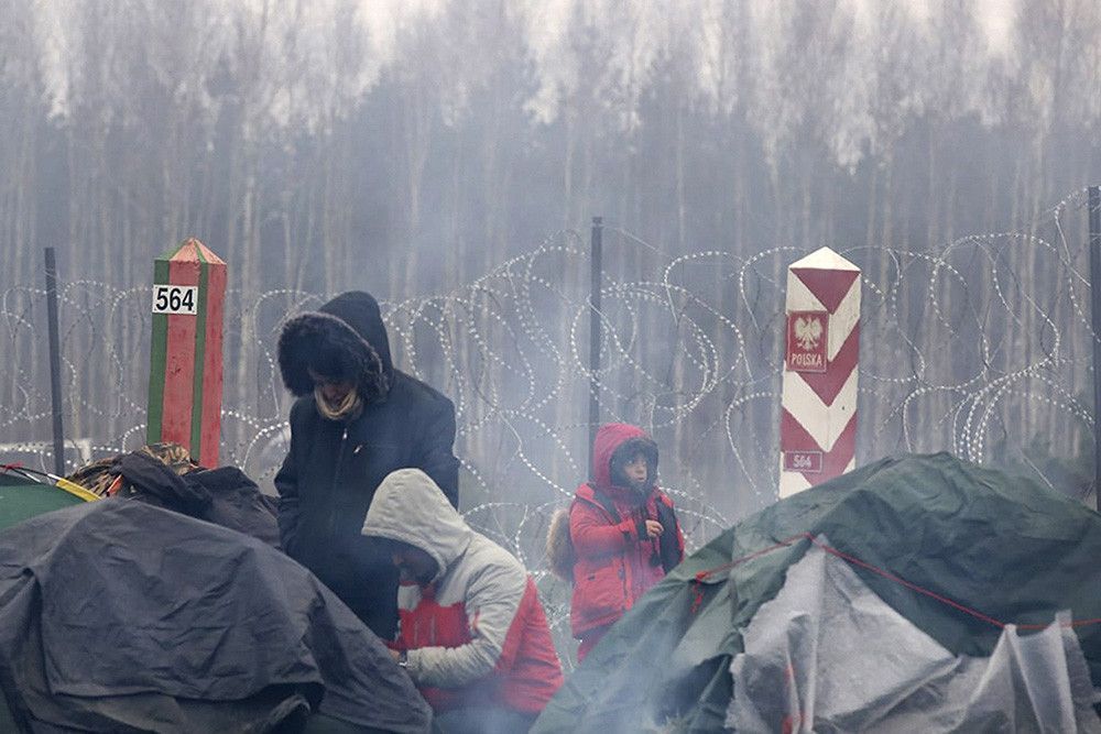 Лагерь для беженцев в польше