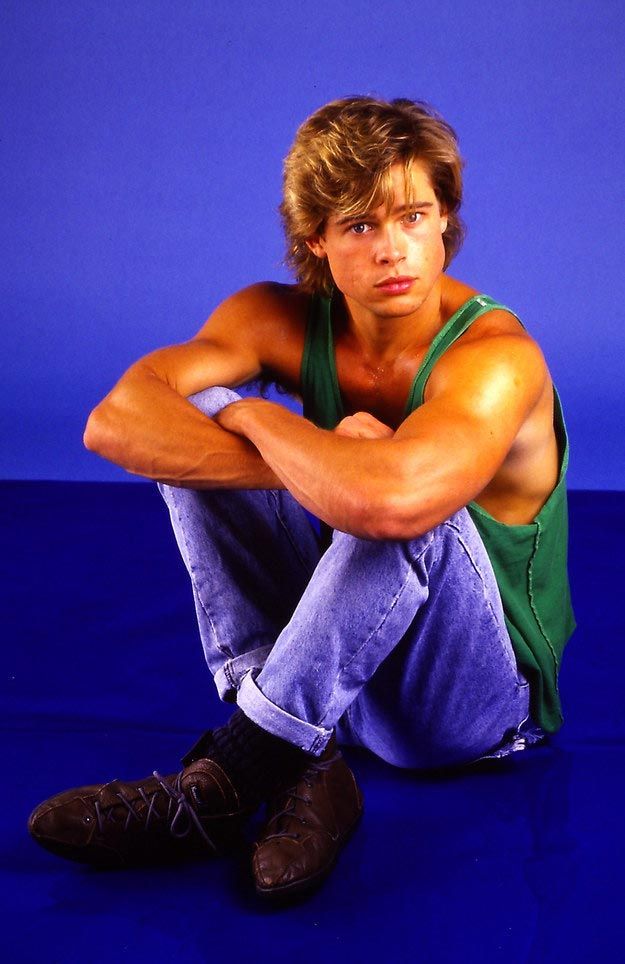 23-летний Брэд Питт, Брэд Питт 1987, Kathy Amerman 1987, brad pitt 1987