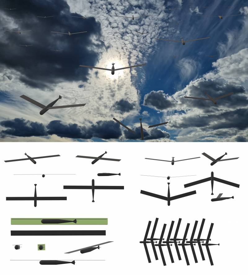 БПЛА-шторм поднимается оружие