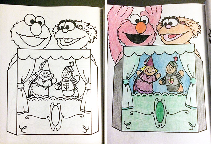 This Is What Happens When Adults Color Drawings For Children