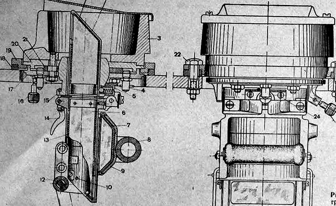 Прибор наблюдения
1943 год Советский Союз встретил в исключительно тяжелом положении. Потери на фронте, захват противником обширных территорий страны сразу сказался на объемах и качестве выпускаемой тяжелой промышленности. Принудительному регрессу пришлось подвергнуть и Т-34, несмотря на ключевую позицию этого танка на линии фронта. Многие машины практически полностью лишались оптических, перископических и наблюдательных приборов, получив взамен простые визирные щели. Уже в конце 1943 года «тридцатьчетверки» стали оснащаться новыми наблюдательными приборами МК-4, полностью скопированными с британской модели Mk.IV.