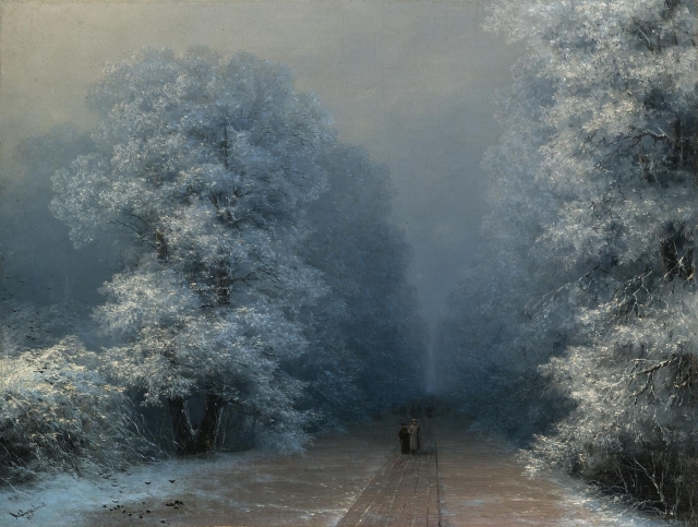 Иван Айвазовский. Зимний пейзаж. 1876 год
