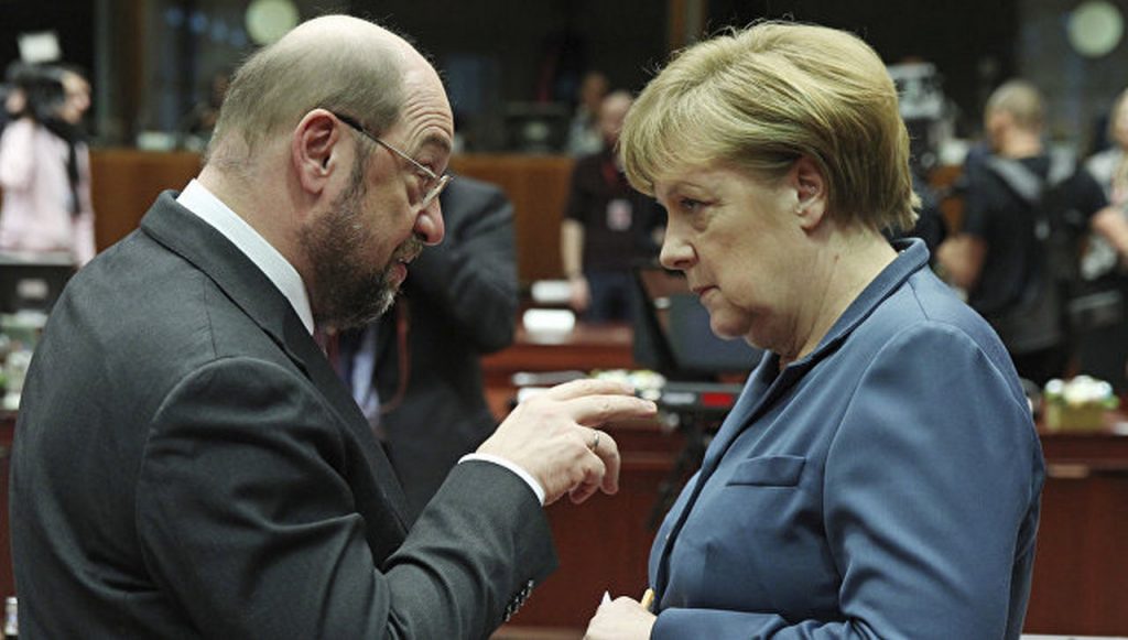 У Шульца – первый блин. У Меркель – первое место