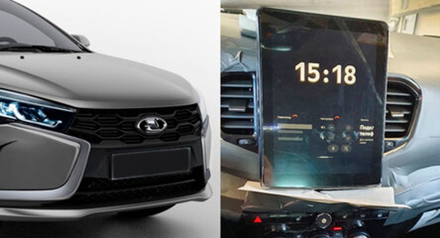 Появились новые снимки интерьера Lada Vesta 2022 года