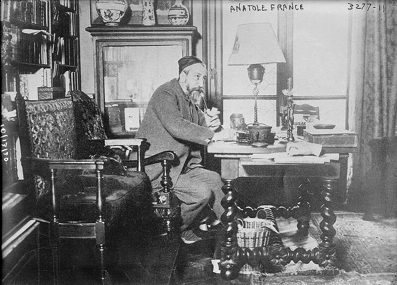 Нобелевскую премию по литературе в 1921 году получил французский писатель Анатоль Франс история, ретро, фото