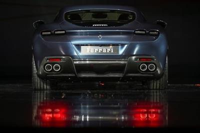Ferrari Roma is unveiled during its first world presentation in Rome, Italy, November 14, 2019. REUTERS/Guglielmo Mangiapane
