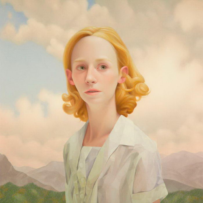 Для своих работ художник выбирает нестандартных красавиц 