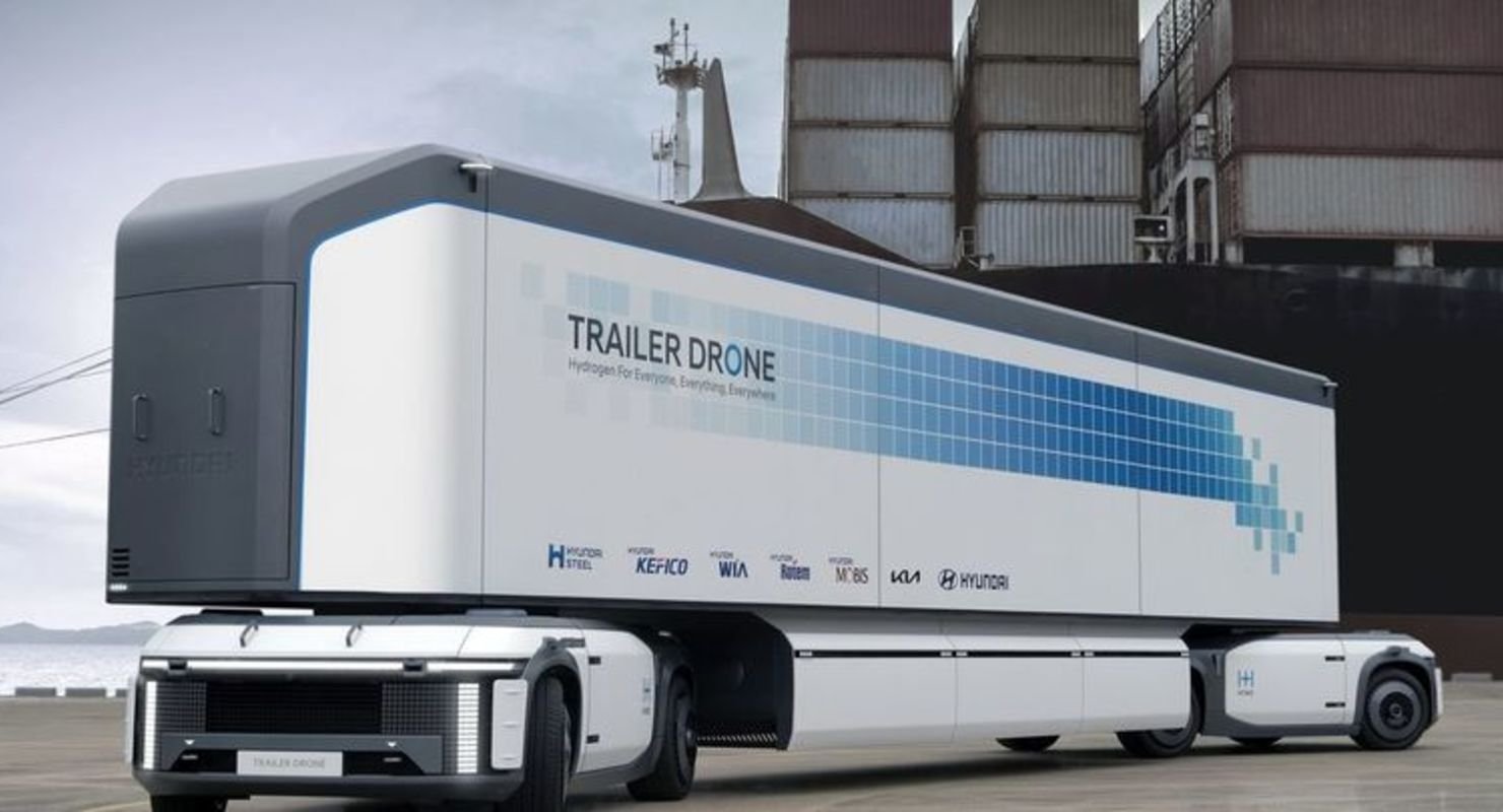 Hyundai представила концепт беспилотной водородной грузовой платформы