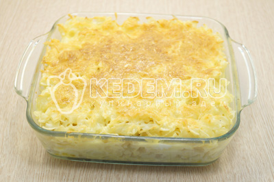 Запекать в духовке при температура 200 градусов С 10 минут.