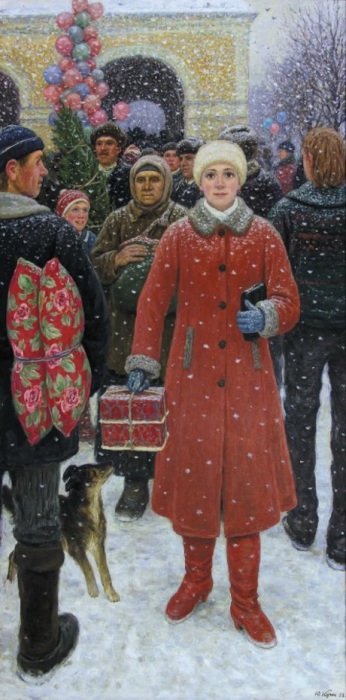 Картина советского живописца Юрия Кугача, 1988 год.