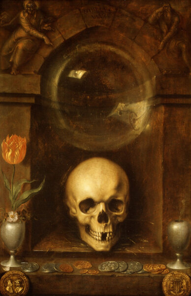 Якоб де Гейн - Ванитас, 1603г Первый натюрморт с черепом в истории живописи!