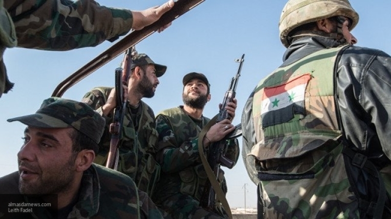 Войска САА провели ответный обстрел позиций боевиков на окраине Дамаска