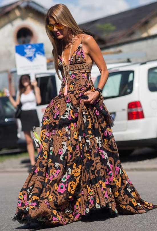 Летний сарафан в стиле бохо - 12 самых стильных и красивых фасонов лучшее,мода,модный обзор,одежда,Платья,стиль