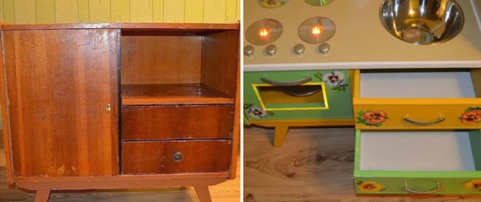 Старая советская мебель до и после переделки