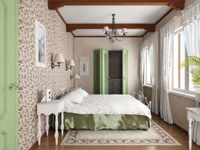 Добавляем французские нотки в интерьер: спальня в стиле прованс идеи для дома,интерьер и дизайн
