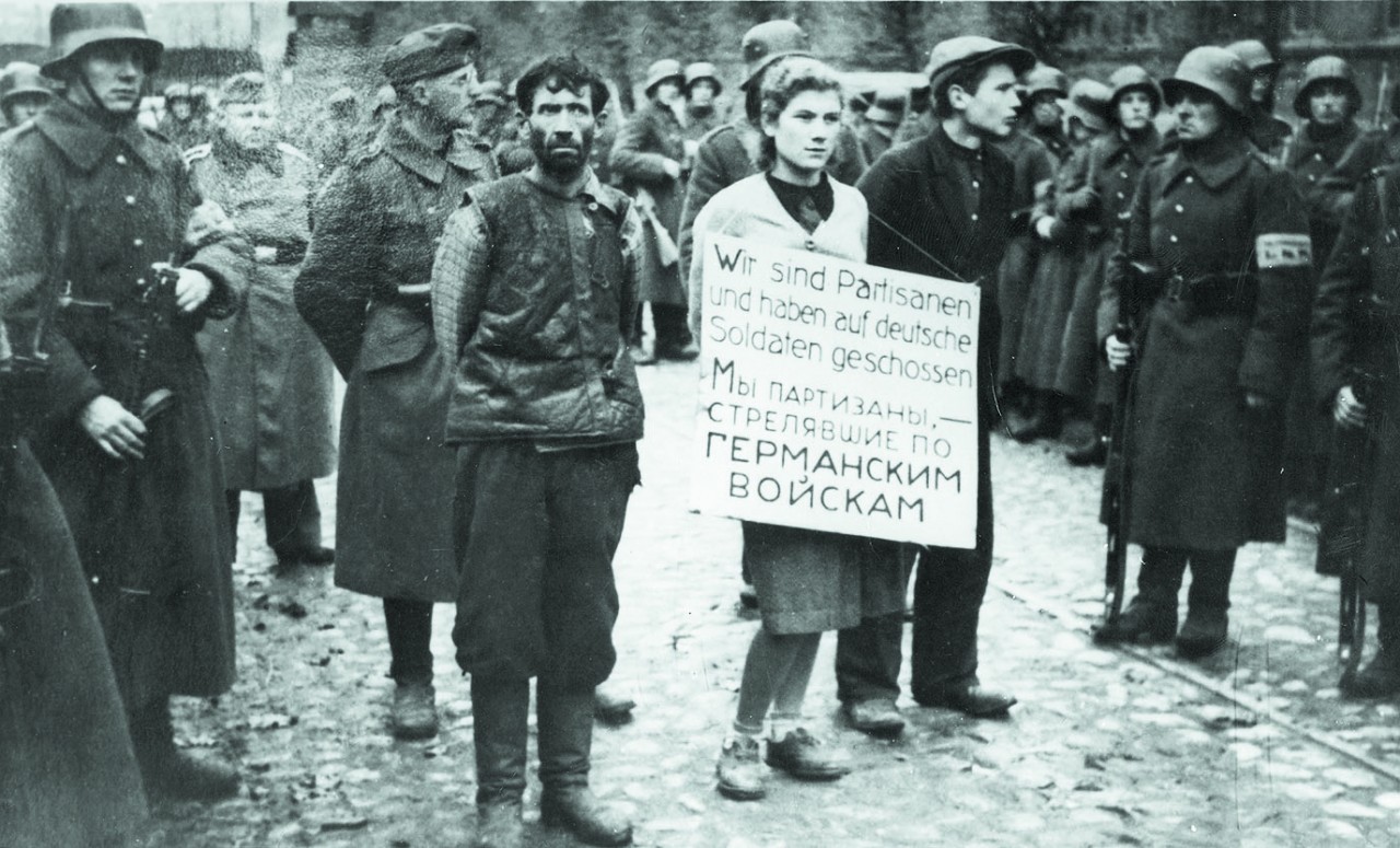 Hanging Belarusian Partisans in Minsk, 1941