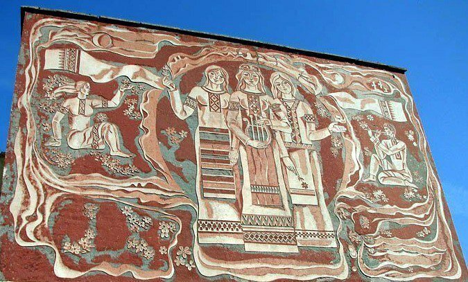 Мозаика советского периода Мозаика советского периода