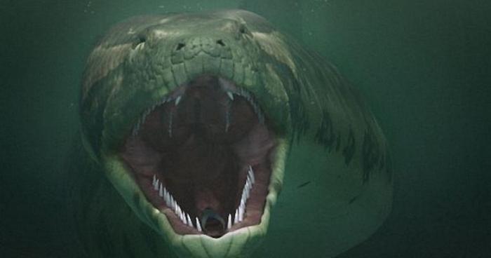 Черный змей гигантских размеров замечен в уральском озере
