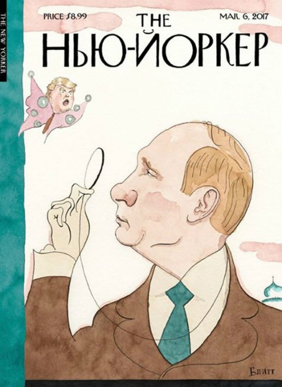 The New Yorker удивит читателей русскоязычной обложкой