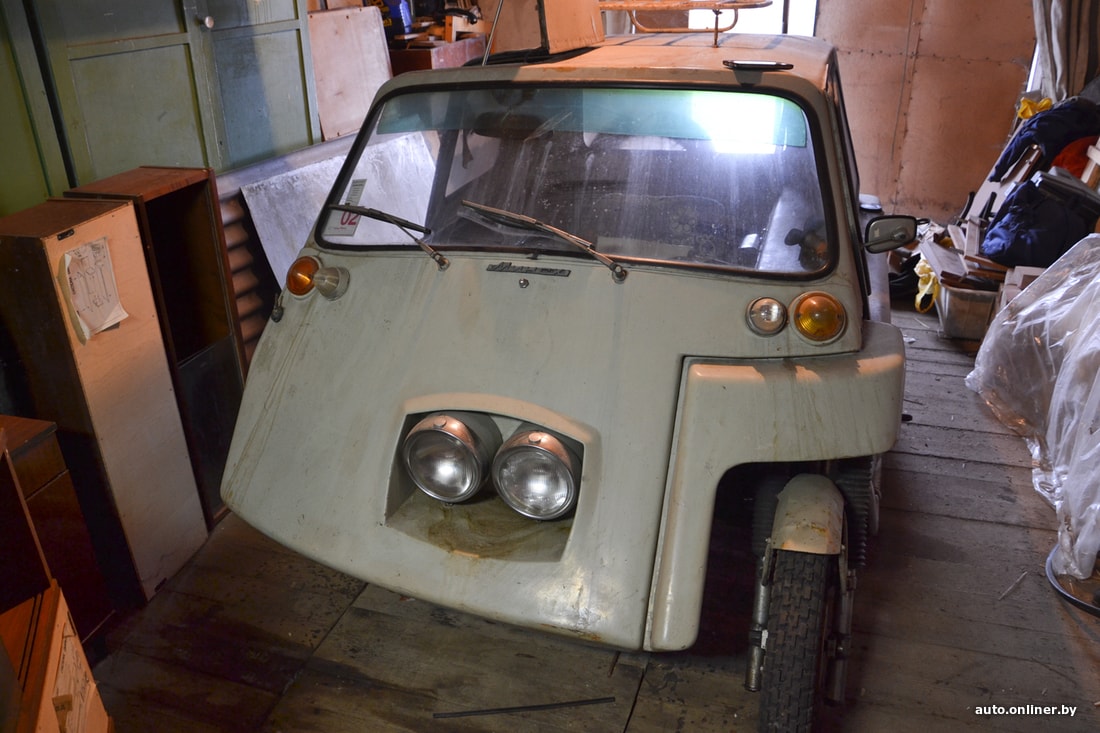 В Минске обнаружили уникальный автомобильчик, сделанный из мотоцикла Jawa история