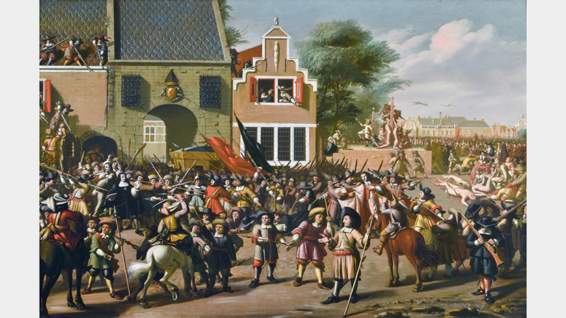 Первая "цветная революция". 20 августа 1672 года жители Нидерландов убили и съели своего премьер-министра Первая "цветная революция". 20 августа 1672 года жители Нидерландов убили и съели своего премьер-министра история