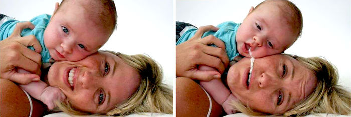 When The Joy You Waited 9 Months To Meet… Throws Up In Your Mouth A Little